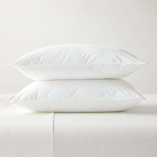 Hypoallergenic Down-Alternative Standard Pillow Inserts Set of 2 - Image 0