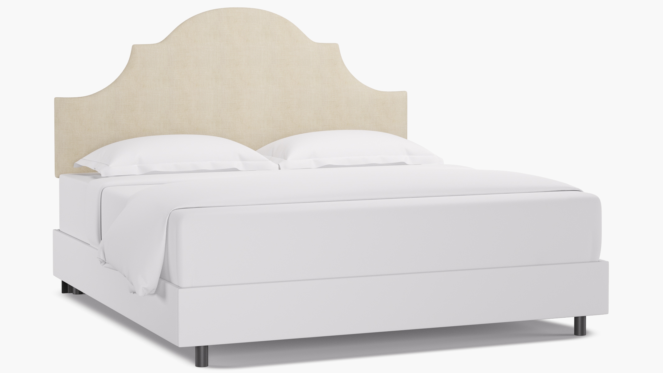 Regency Headboard, Talc Everyday Linen, King - Image 0