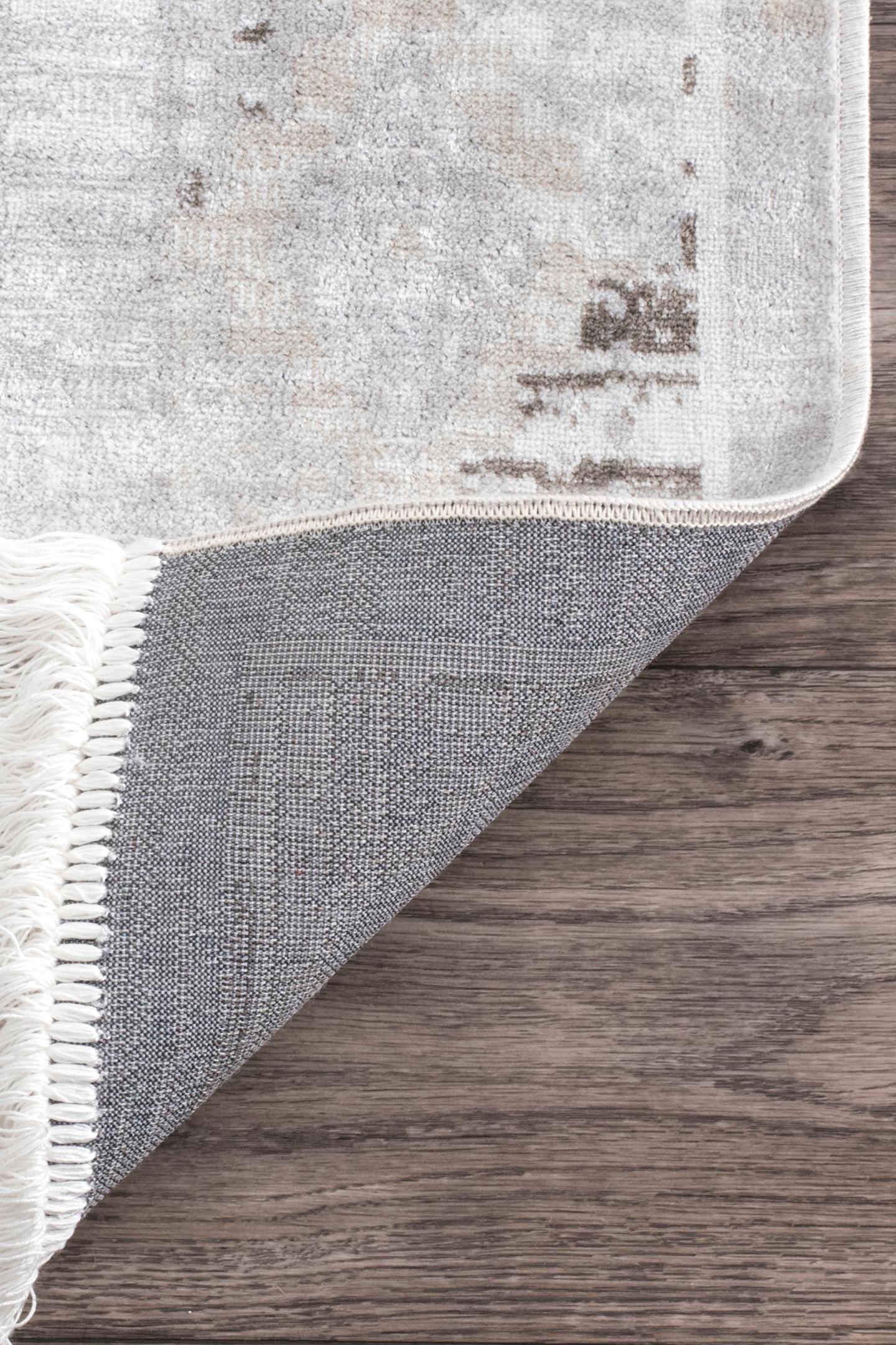 Vintage Tribal Maida Fringe Rug Area Rug - Image 3