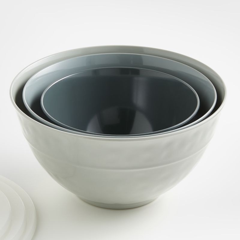 Orabel Melamine Mixing Bowls with Lids, Set of 3 - Image 2
