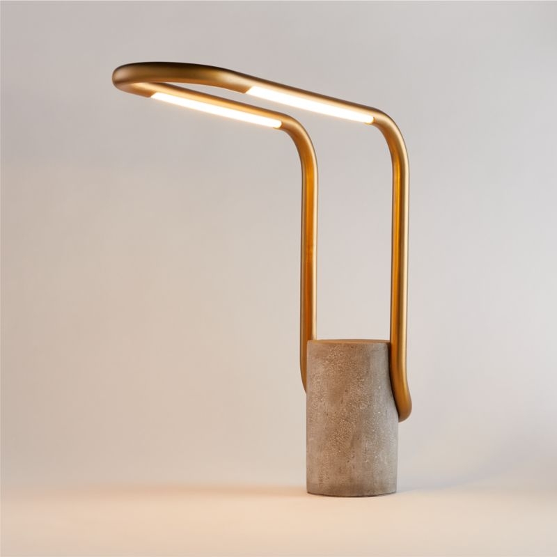 Beau LED Brass Task Lamp - Image 2