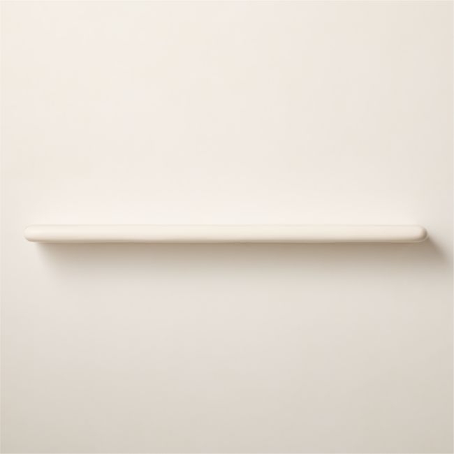 Bodene White Resin Wall Shelf 60" - Image 0