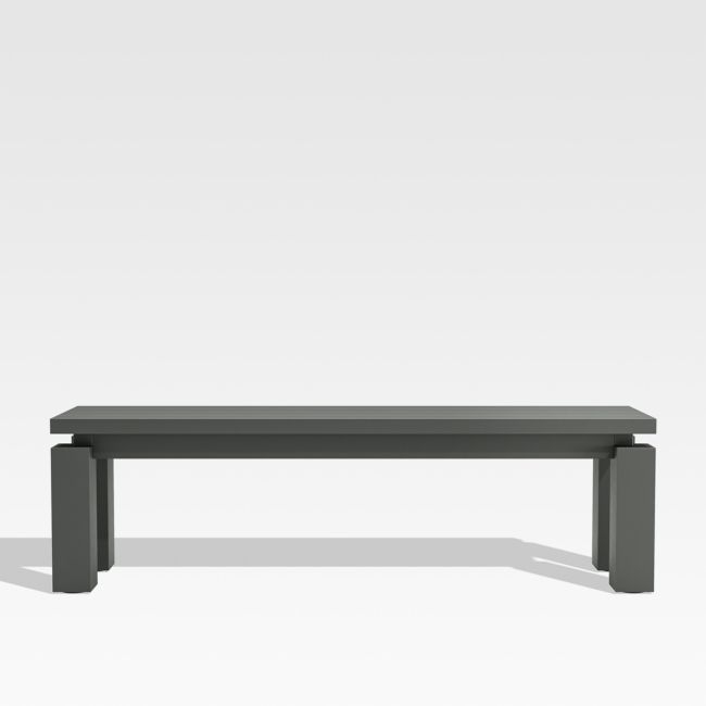 Walker Metal Outdoor Dining Bench - Image 0