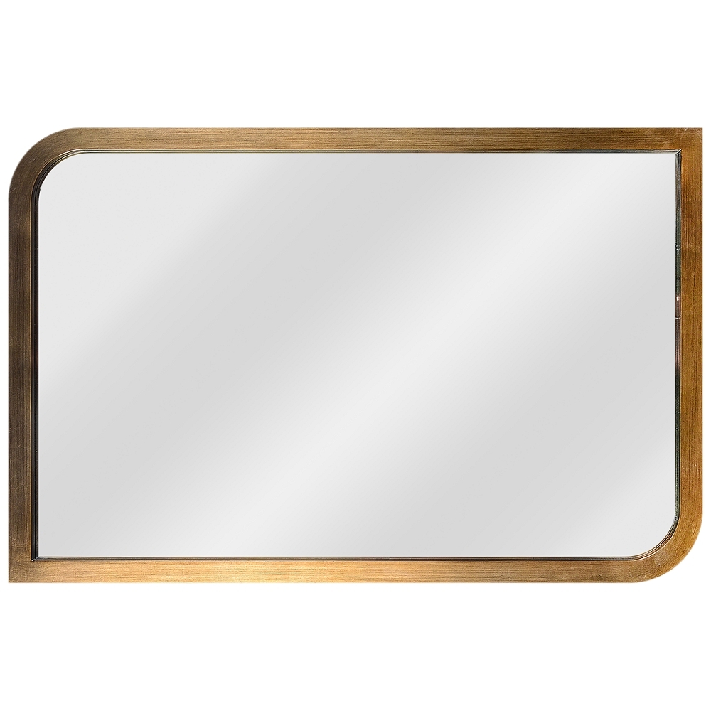 Kenroy Home Swoop Painted Brass 24" x 36" Wall Mirror - Style # 62F30 - Image 0