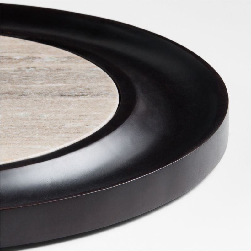 Wood and Tuscan Marble Cracker Serving Board Set - Image 1