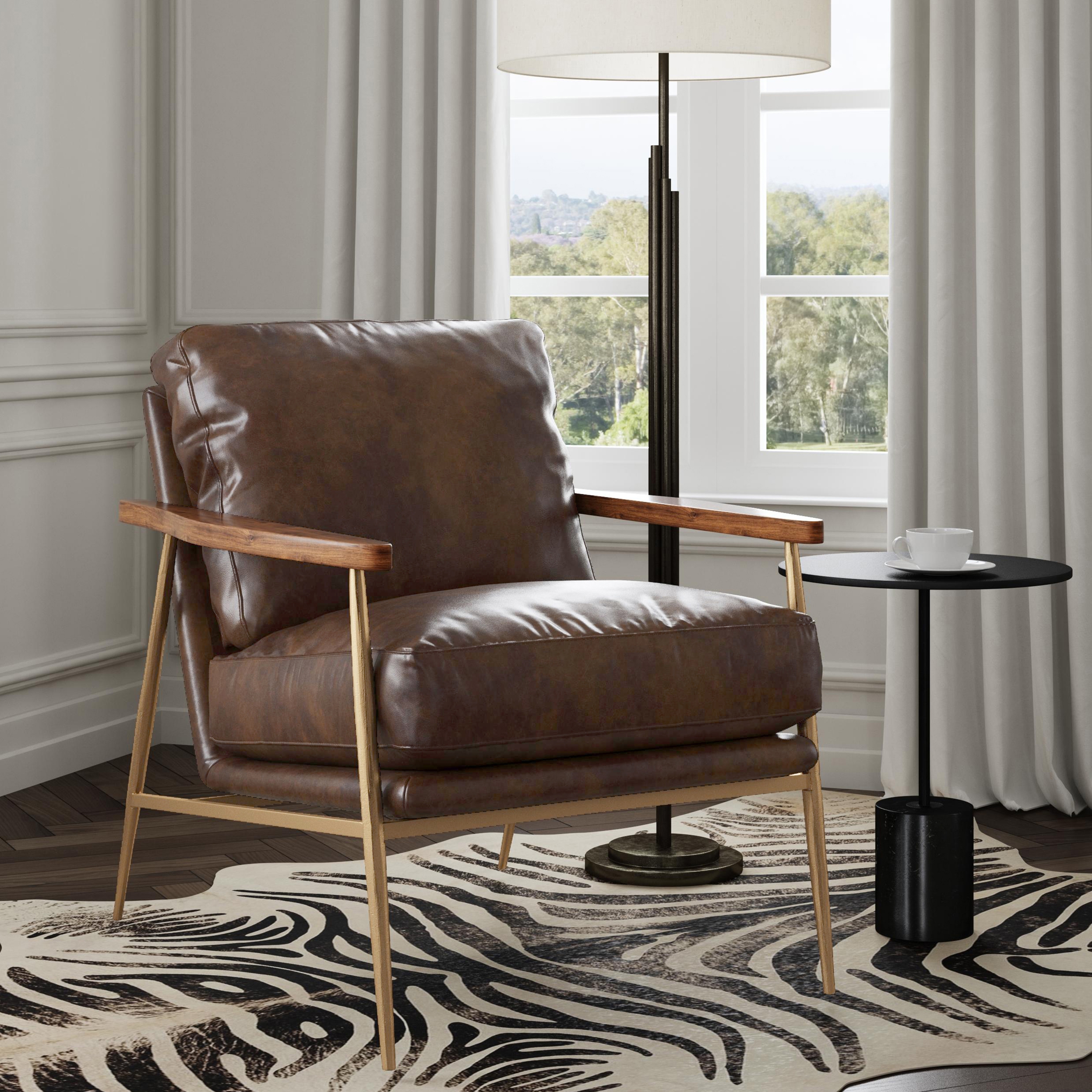 Christopher Club Chair Truffle Brown - Image 4