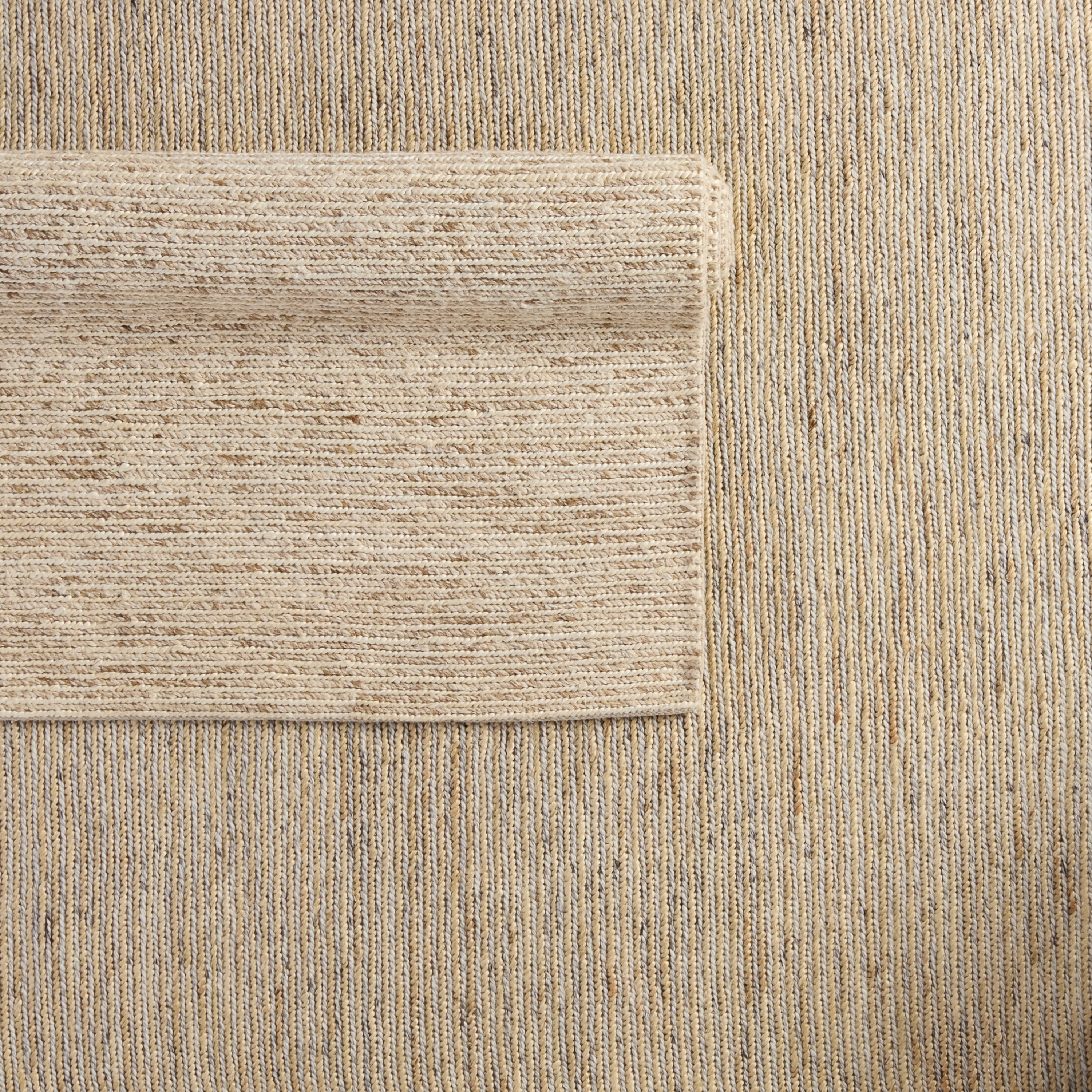 Merrow Handmade Solid Beige/ Cream Area Rug (2'X3') - Image 5