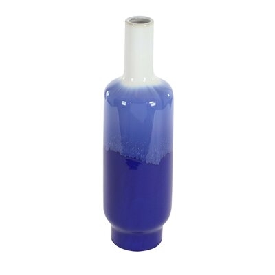 Jemma Blue 24" Stoneware Table Vase - Image 0