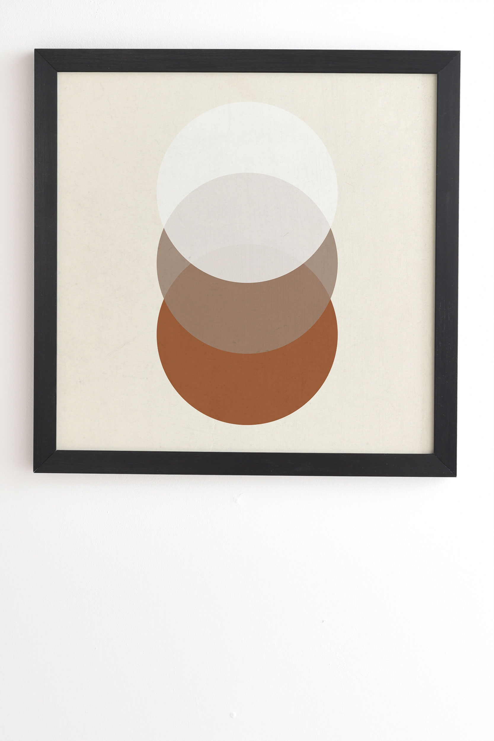 Orbit 005 by Rose Beck - Framed Wall Art Basic Black 11" x 13" - Image 1