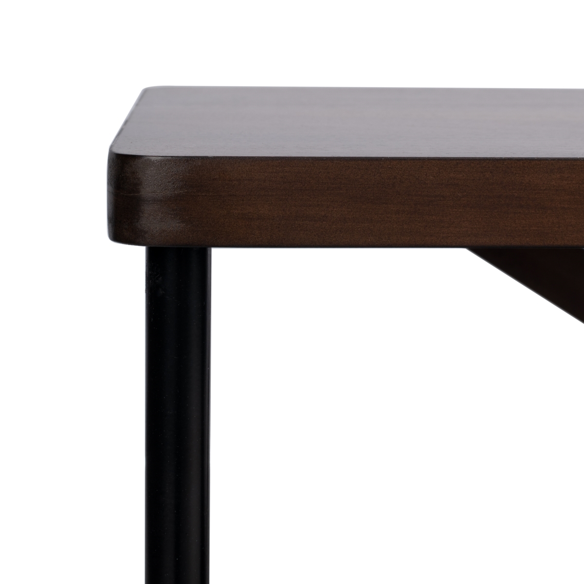 Bruno Industrial Media Stand - Walnut / Black - Safavieh - Image 2