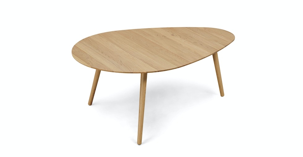 Amoeba 42.5" Coffee Table - White Oak - Image 0