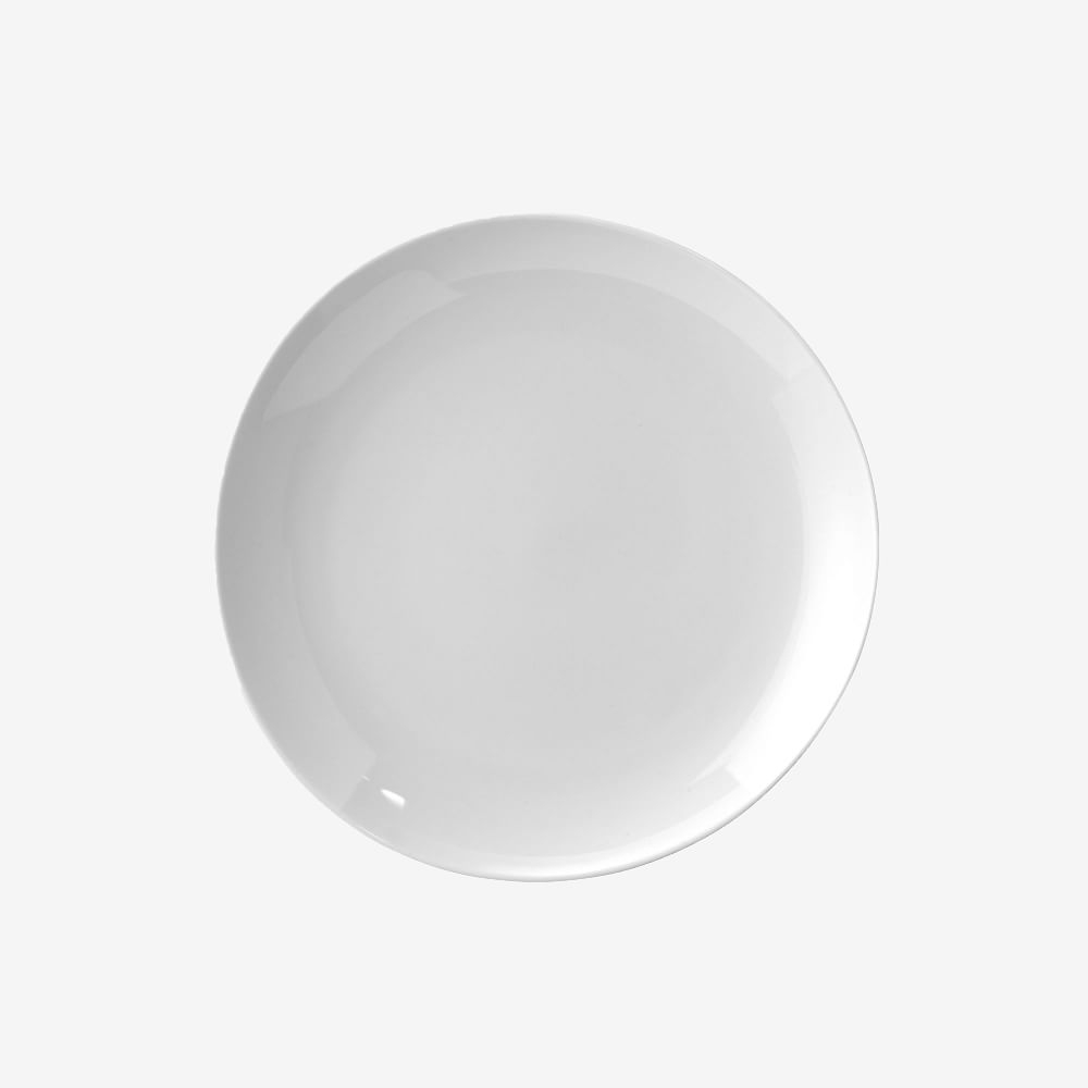 Organic Salad Plates, Set of 4, White - Image 0