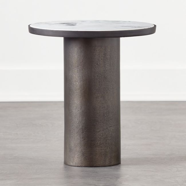 Discus Round Marble Side Table - Image 2