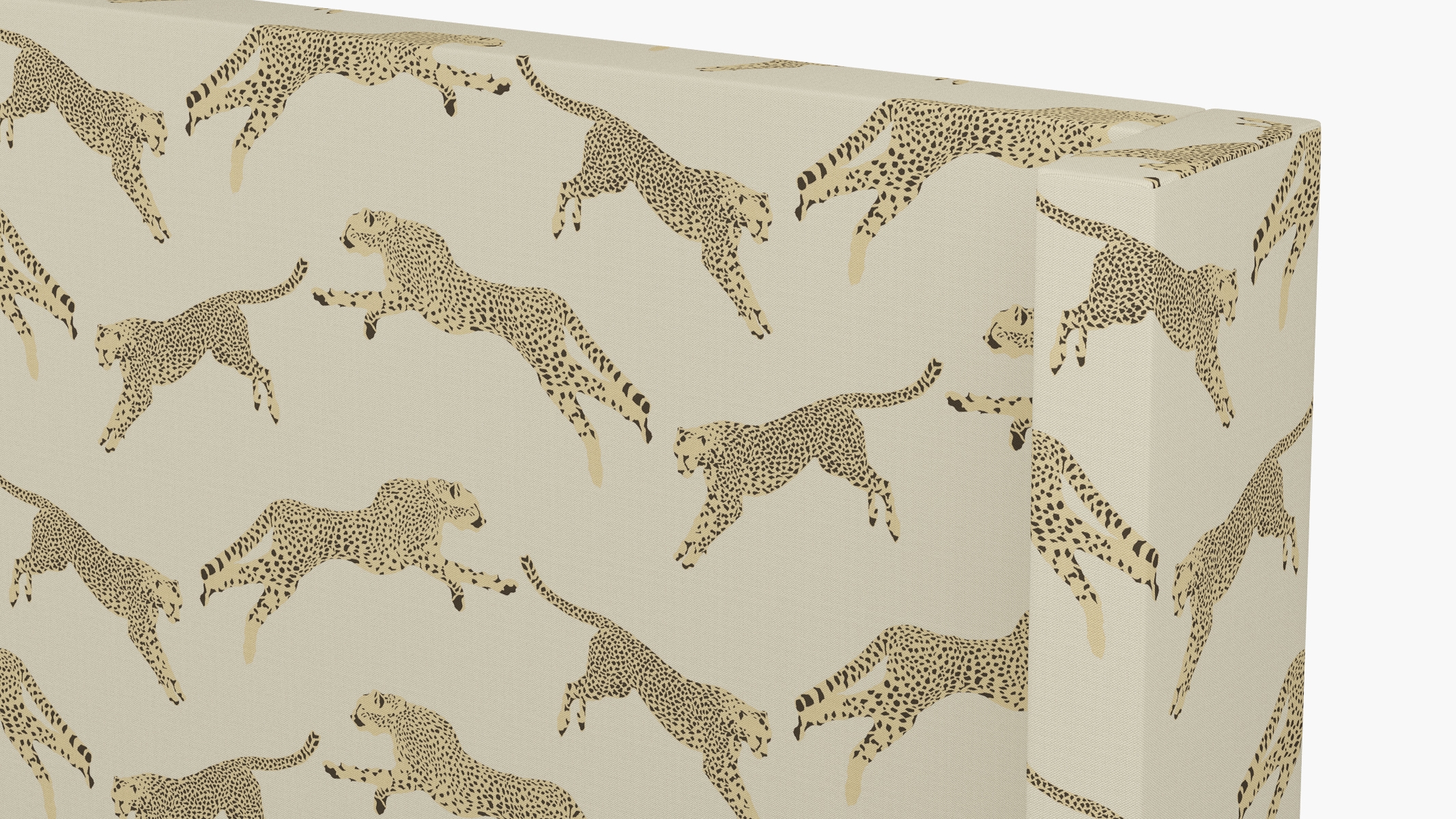 Modern Wingback Headboard, Desert Cheetah, Queen - Image 2