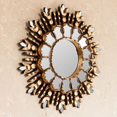 Stansted King of Gilded Cedar Wood Wall Mirror - Image 0