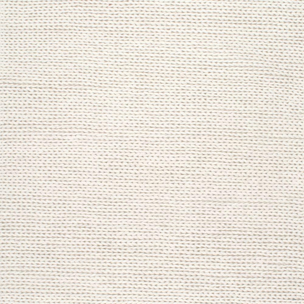 nuLOOM Caryatid Chunky Woolen Cable Off-White 5 ft. Square Rug, Beige - Image 0