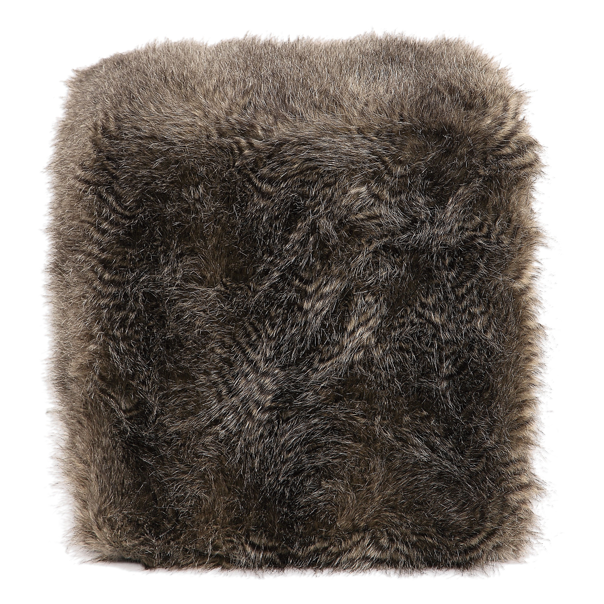 Jayna Fur Ottoman - Image 2