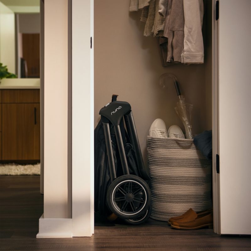 Nuna ® TRIV ™ next Caviar Black Compact Foldable Baby Stroller - Image 3