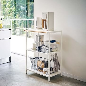 Yamazaki Tower 3-Tiered Storage Rack, Black - Image 1