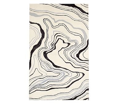 Marble Rug, 8x10'', Gray - Image 0