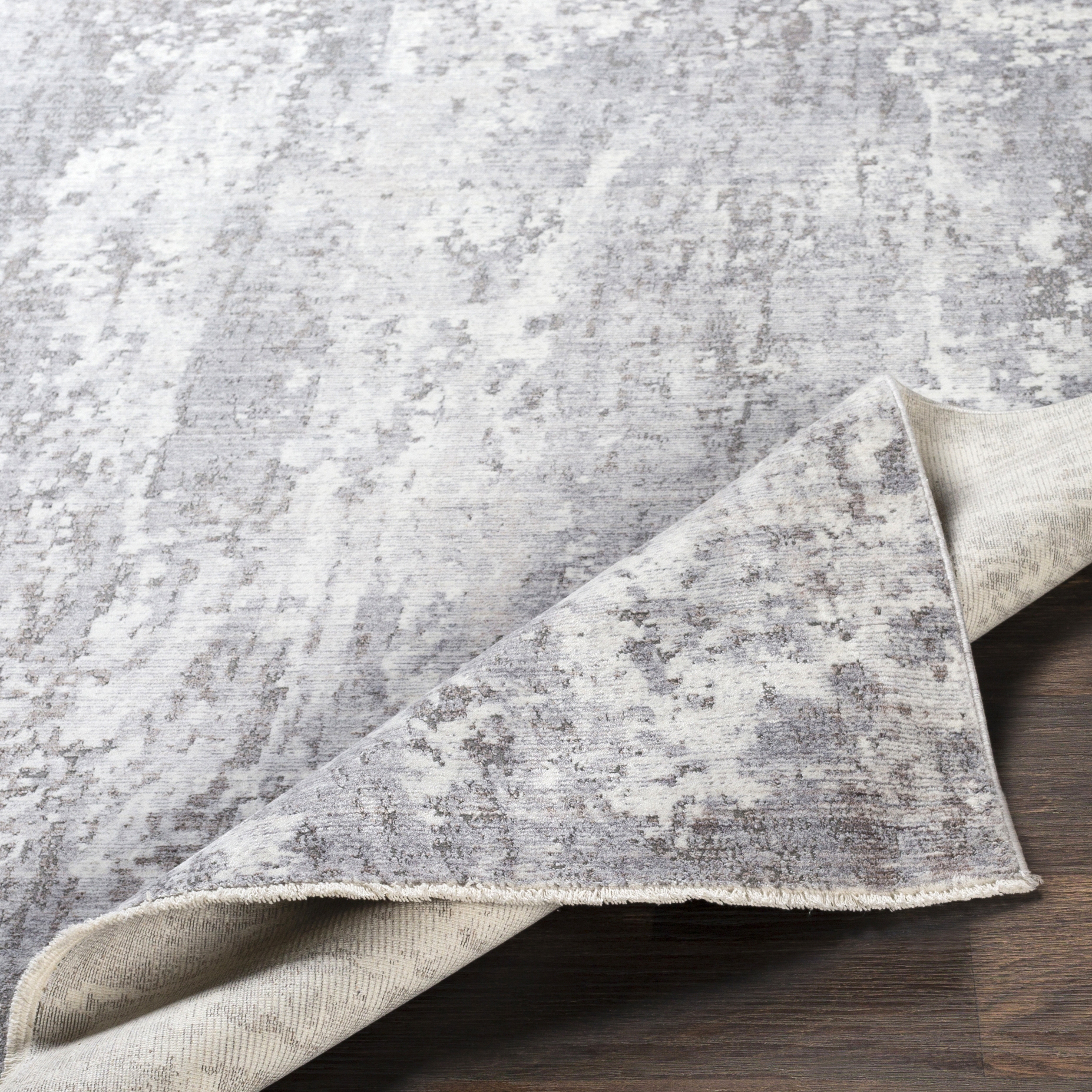 Wonder Gray Indoor 2' x 2'11" Machine Woven Rug - Image 4