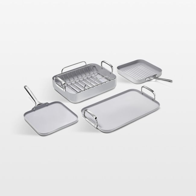 Caraway ® Grey Ceramic Non-Stick 7-Piece Cookware Set - Image 0