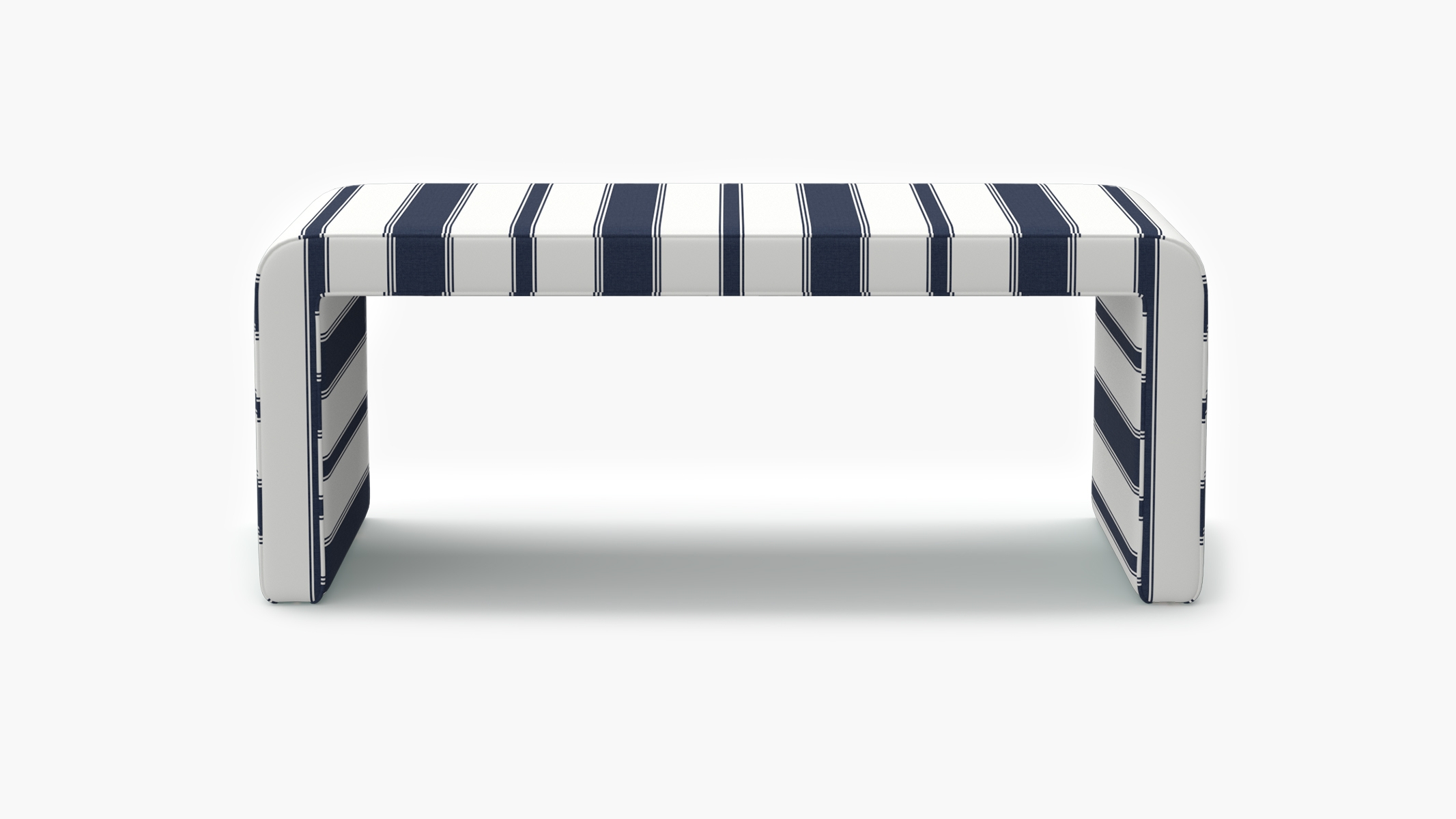 Waterfall Bench, Navy Clarence Stripe - Image 0