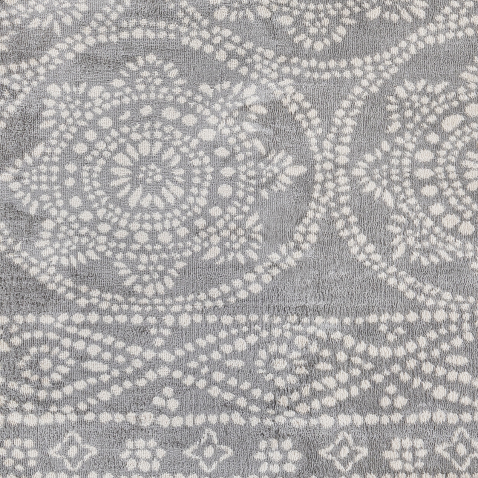 Roma Gray Indoor 6'7" x 9' Machine Woven Rug - Image 1