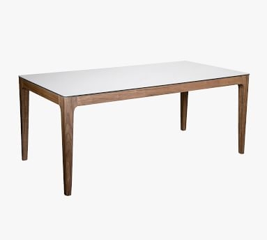 La Mesa Dining Table, Walnut/White, 71"L - Image 2