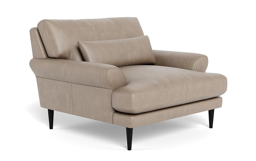 Maxwell Leather Accent Chair by Apartment Therapy - Image 1