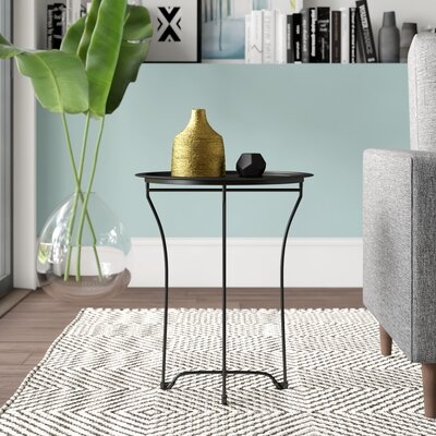 Mcalpin Tray Top Cross Legs End Table - Image 0