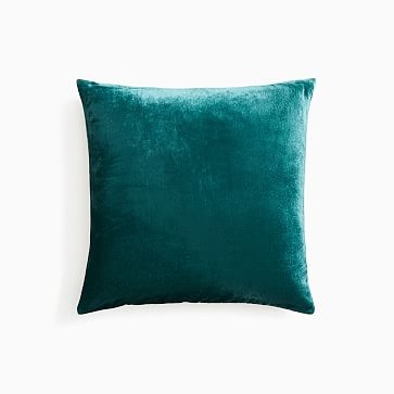Lush Velvet Pillow Cover, 18"x18", Botanical Garden - Image 0