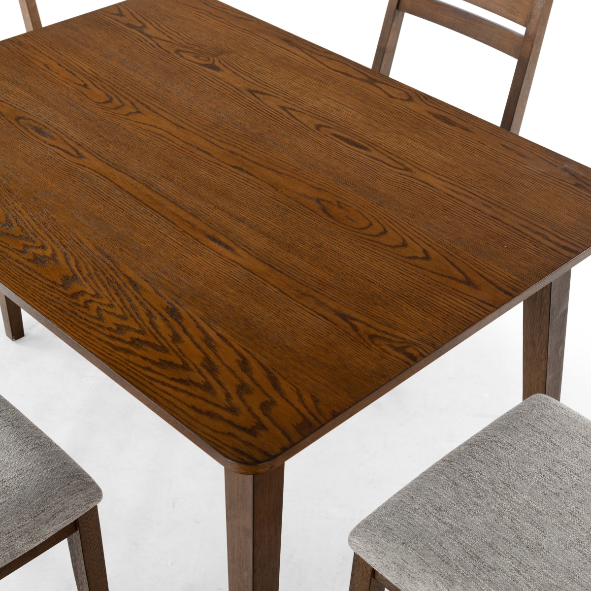 Bellalexa 48" Wood Dining Tabl - Medium Oak - Image 5