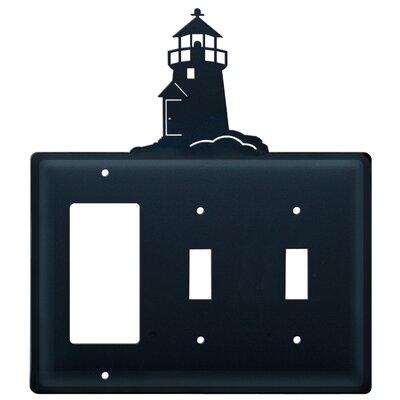 Lighthouse 3-Gang Toggle Light Switch / Rocker Combination Wall Plate - Image 0