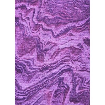 Abstract Purple Area Rug - Image 0
