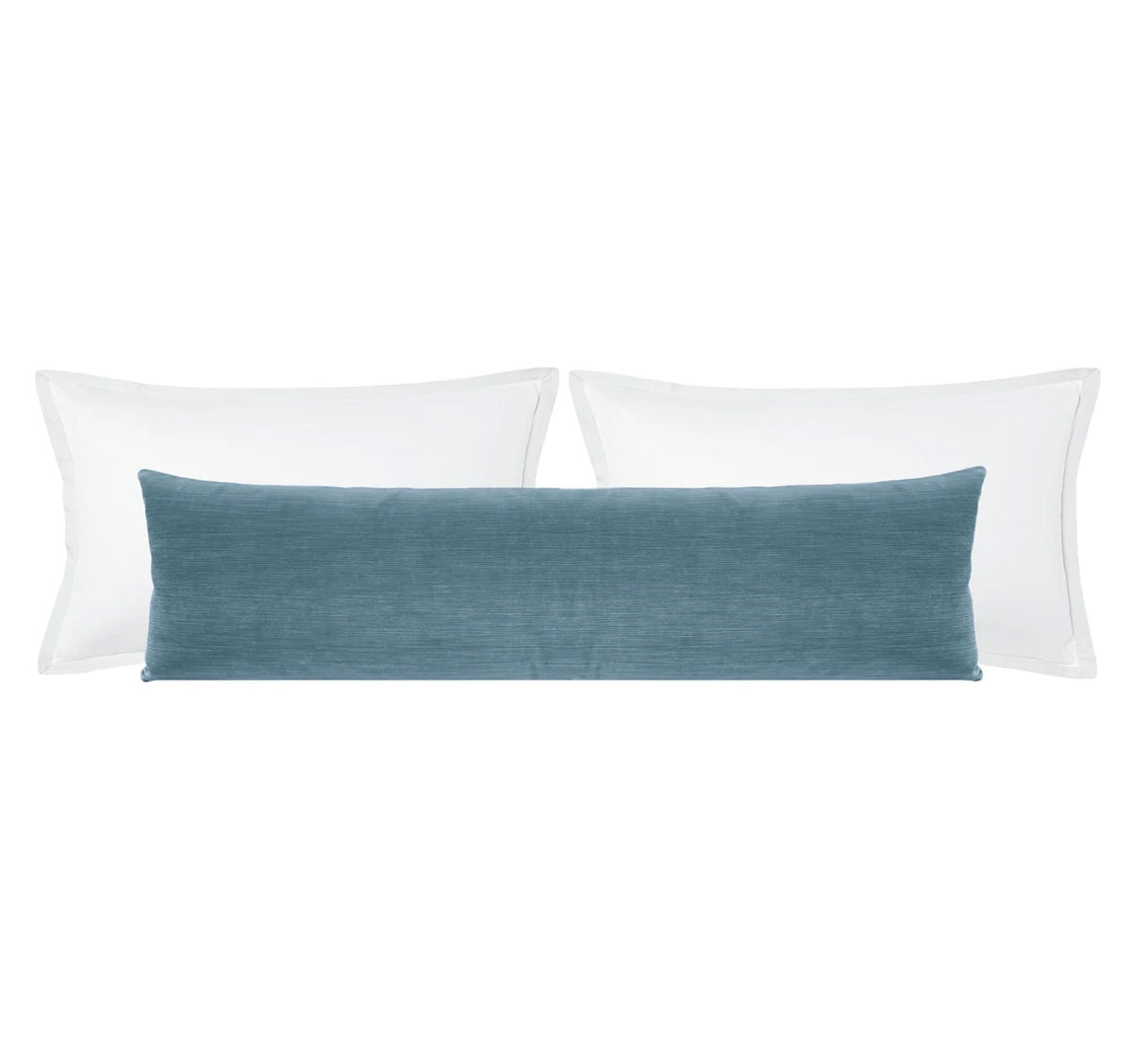 THE XL LUMBAR :: STRIE VELVET // CHAMBRAY - BY THE YARD - Image 0