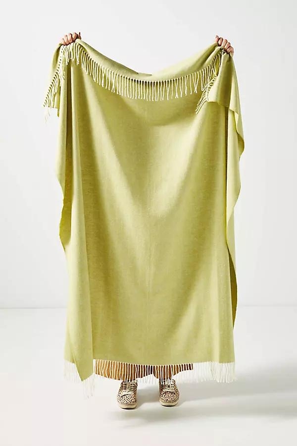 Solid Herringbone Throw Blanket - Image 0