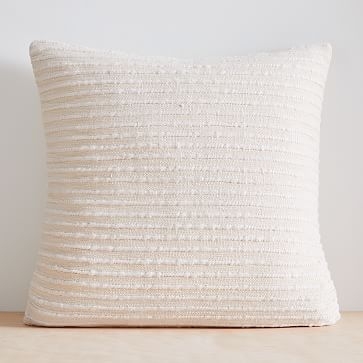 Soft Corded, Modernist, Handloomed &amp; Cozy Weave Pillow Cover Set, Horseradish, Set of 4 - Image 3