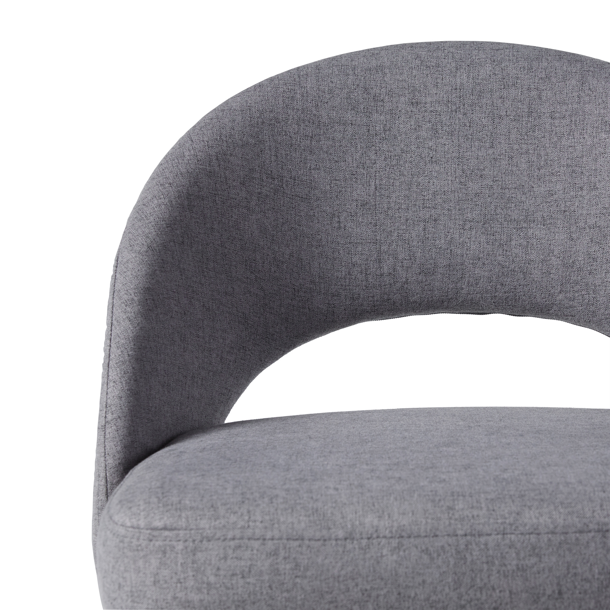 Modern 2-Piece Minimalist Upholstered Bar Stool Set – Charcoal - Image 6