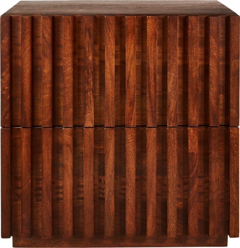 Parallel Wood Nightstand - Image 1