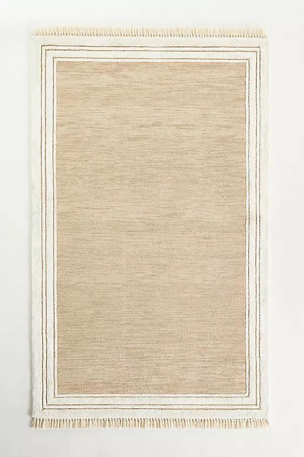 Wool Blend Tufted Tassel Rug - Image 0