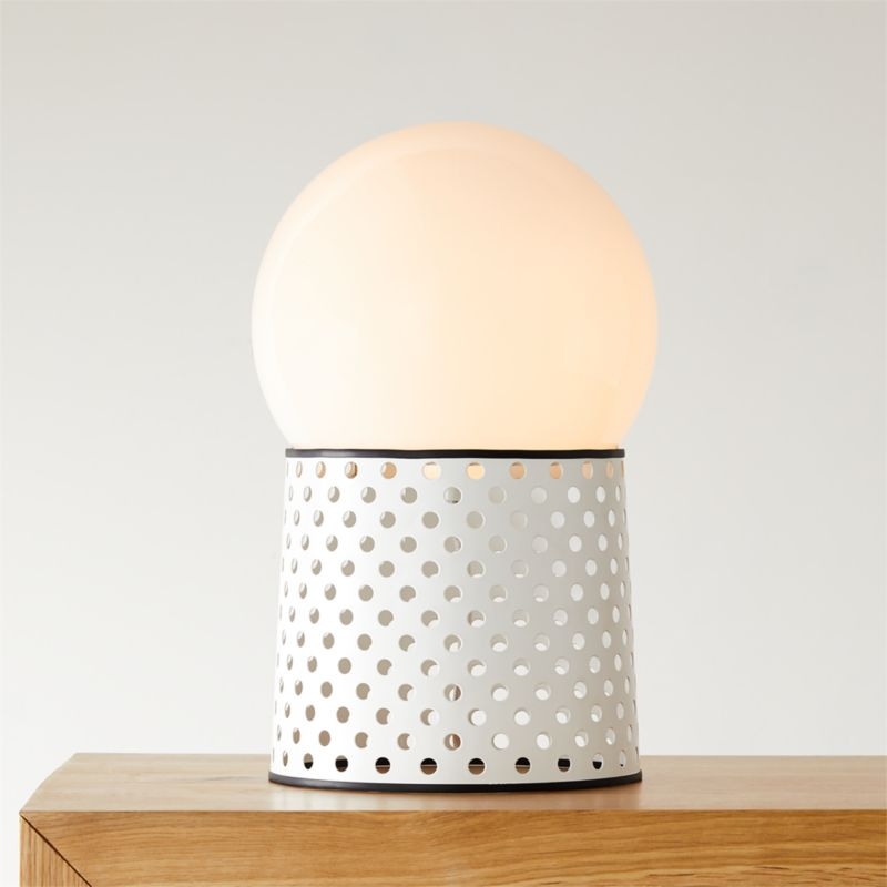 Voss White Globe Table Lamp - Image 3