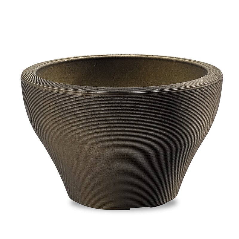  Juno Plastic Pot Planter Color: Old Bronze, Size: 10.7" H x 16" W x 16" D - Image 0