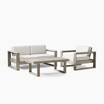 Portside Outdoor Coffee Table , Driftwood - Image 3