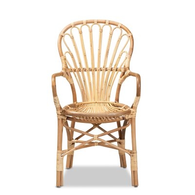 Blaser Modern And Contemporary Natural Finished Rattan Armchair - Image 0