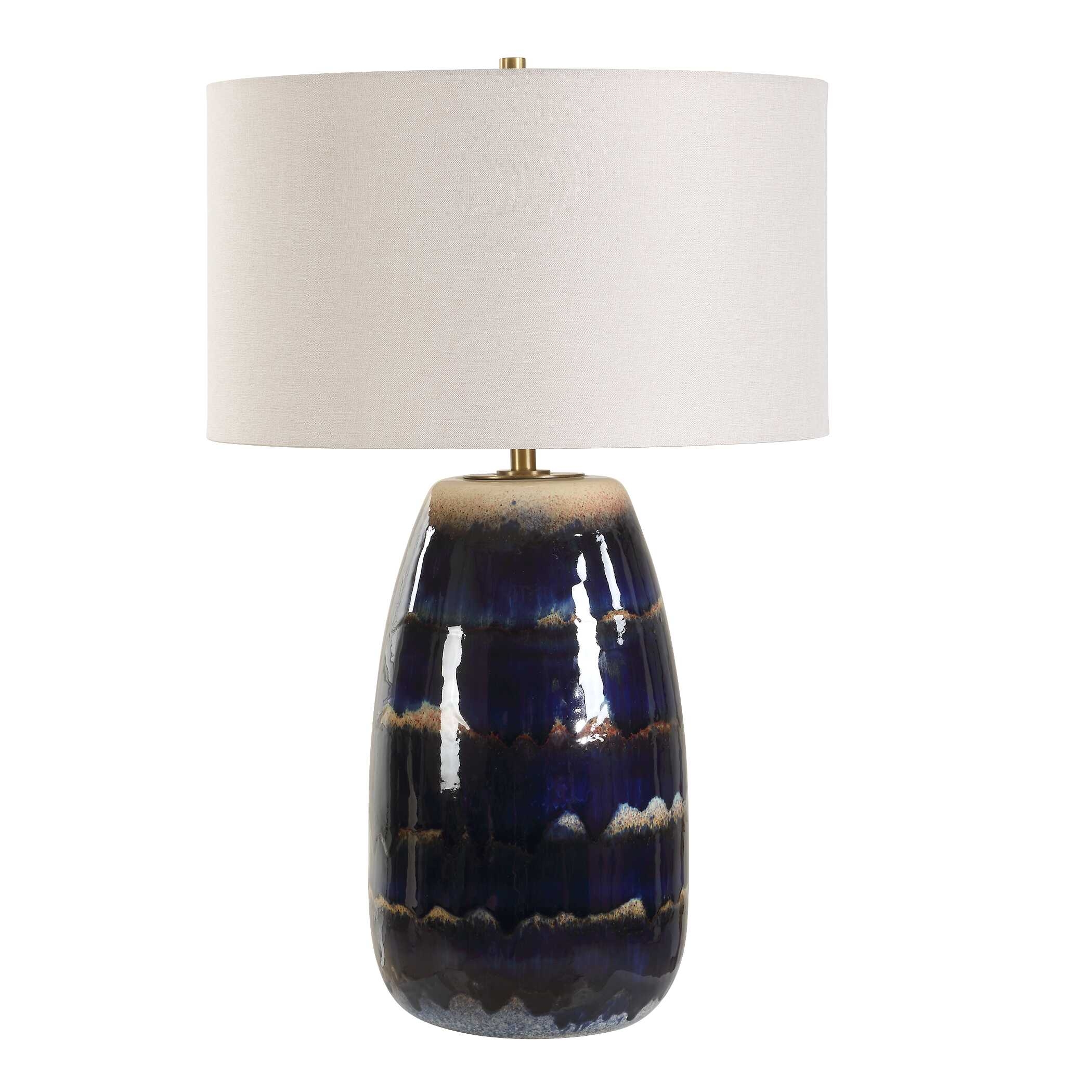 Orleans Blue Glaze Table Lamp - Image 3