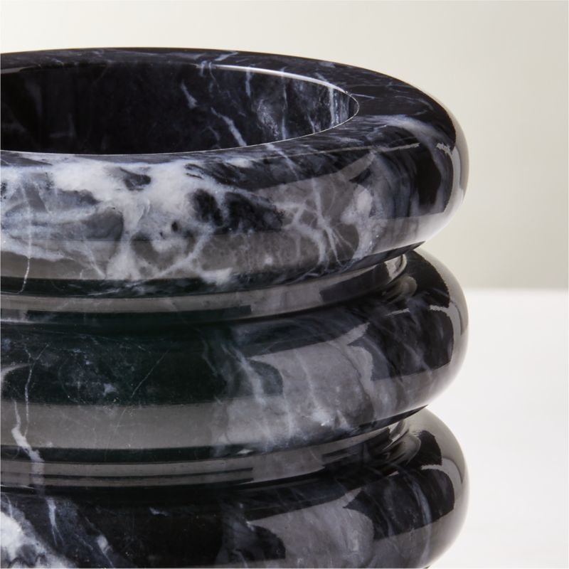 Turk Black Marble Utensil Holder - Image 3
