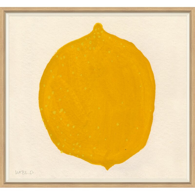 Soicher Marin Lemon Zest by Susan Hable - Picture Frame Graphic Art on Paper - Image 0