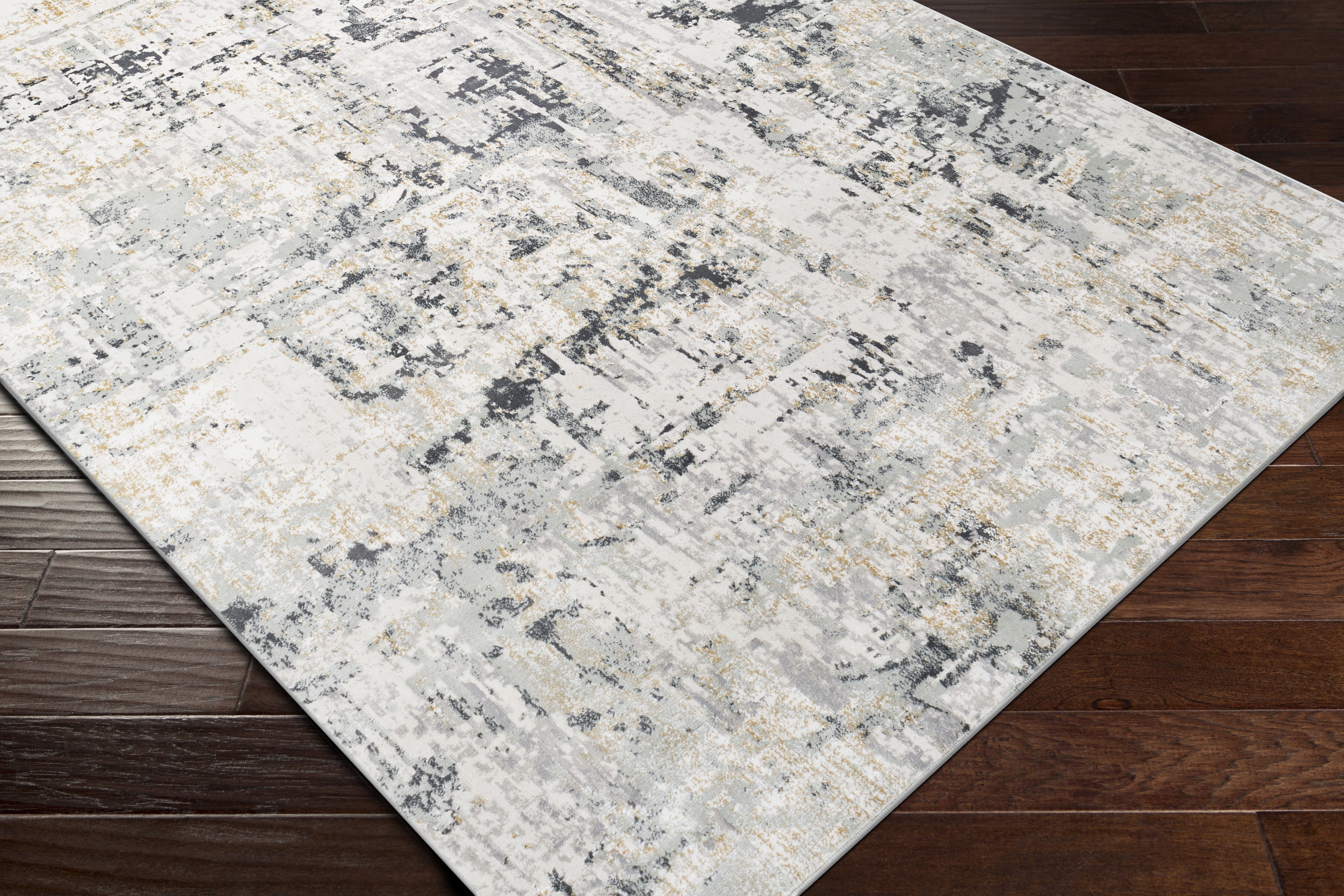 Quatro Gray Indoor 7'10" x 10'2" Machine Woven Rug - Image 6