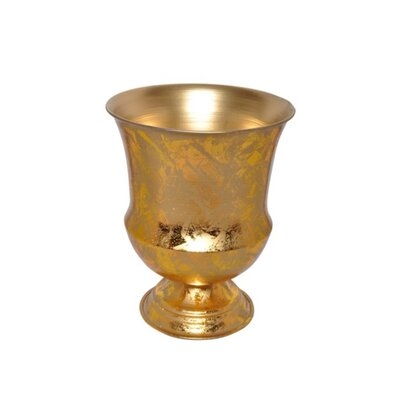 Sessums Gold 9" Indoor / Outdoor Glass Jar - Image 0